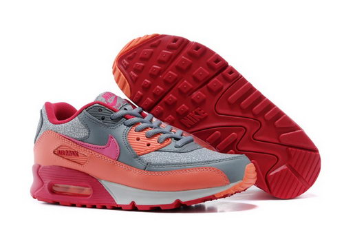 Nike Air Max 90 Womenss Shoe Silver New Ornge Red Norway